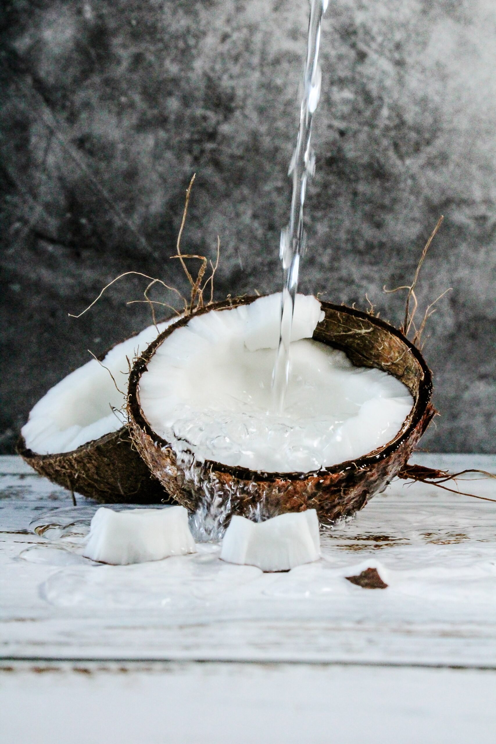 Fresh coconut with coconut water